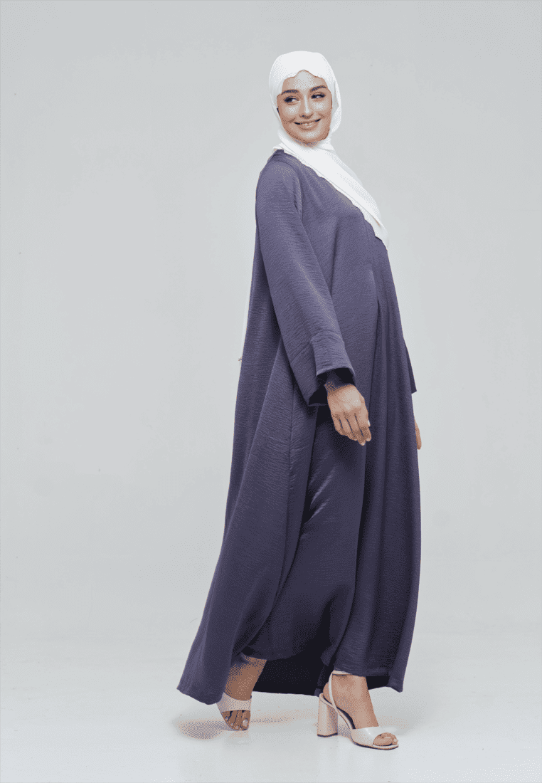 Abaya Raudah Purple
