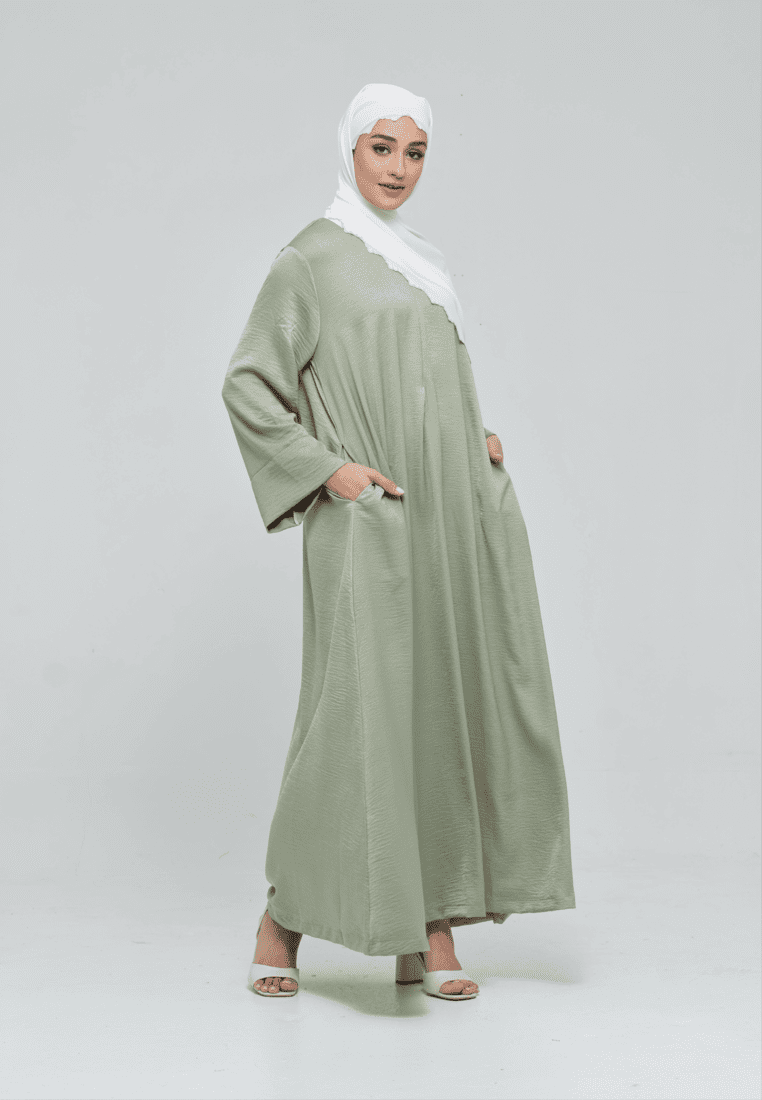 Abaya Raudah Mint Green