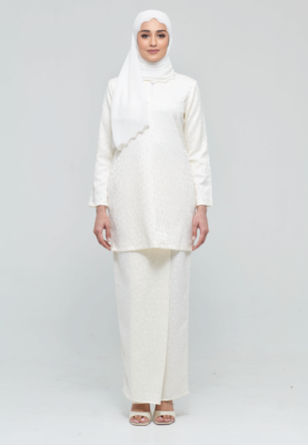 Hanna Kurung Modern Off-White