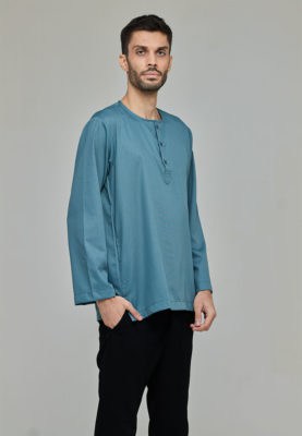 Zayd Kurta Cerulean