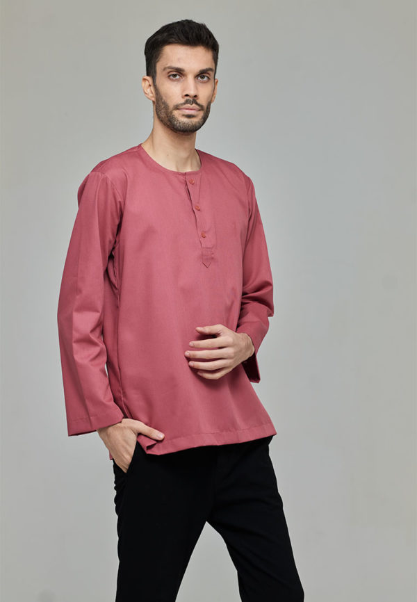 Zayd Kurta Cranberry